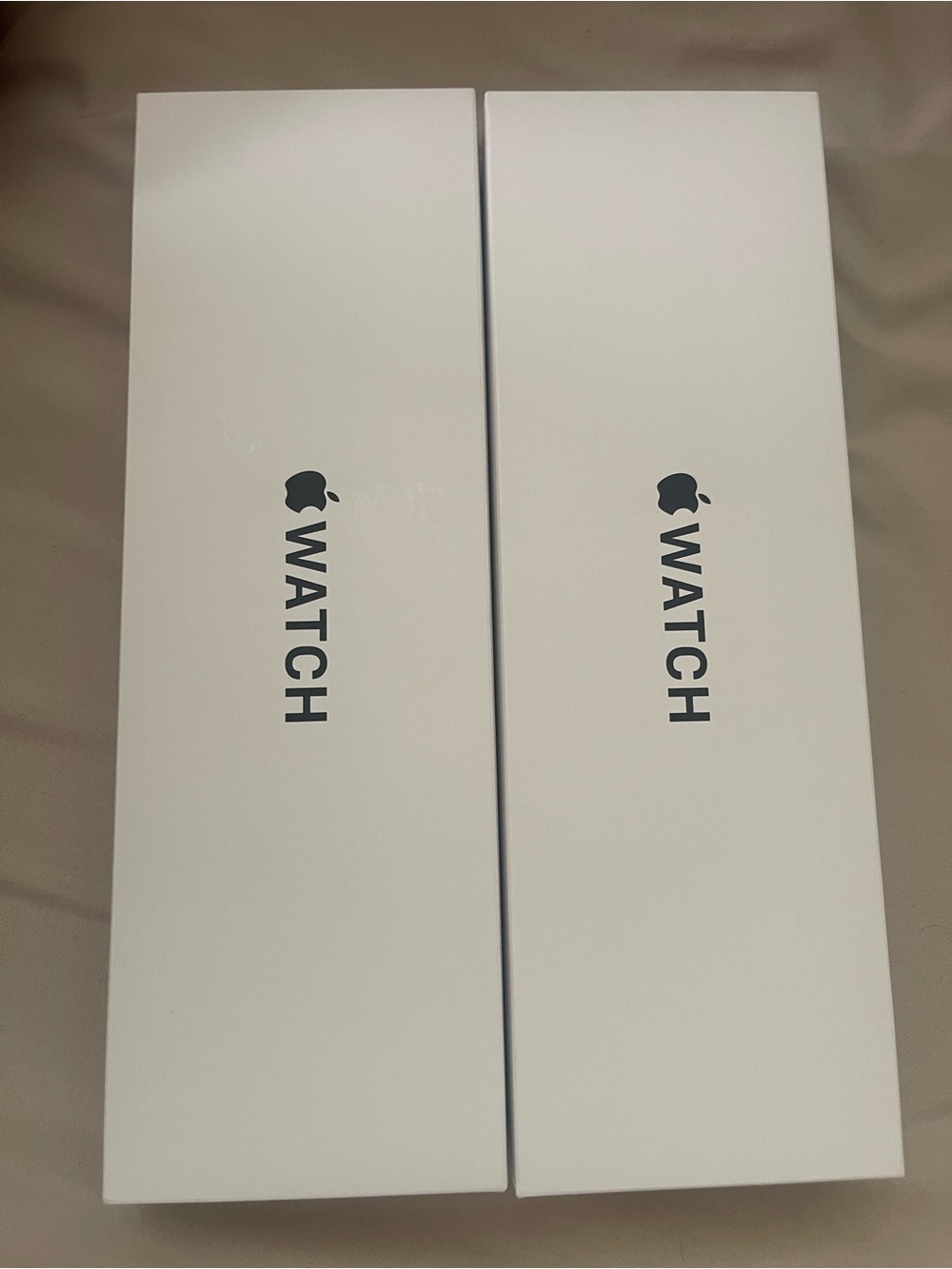 Two Brand new never use Apple se 3 White Watch Packaging Boxes